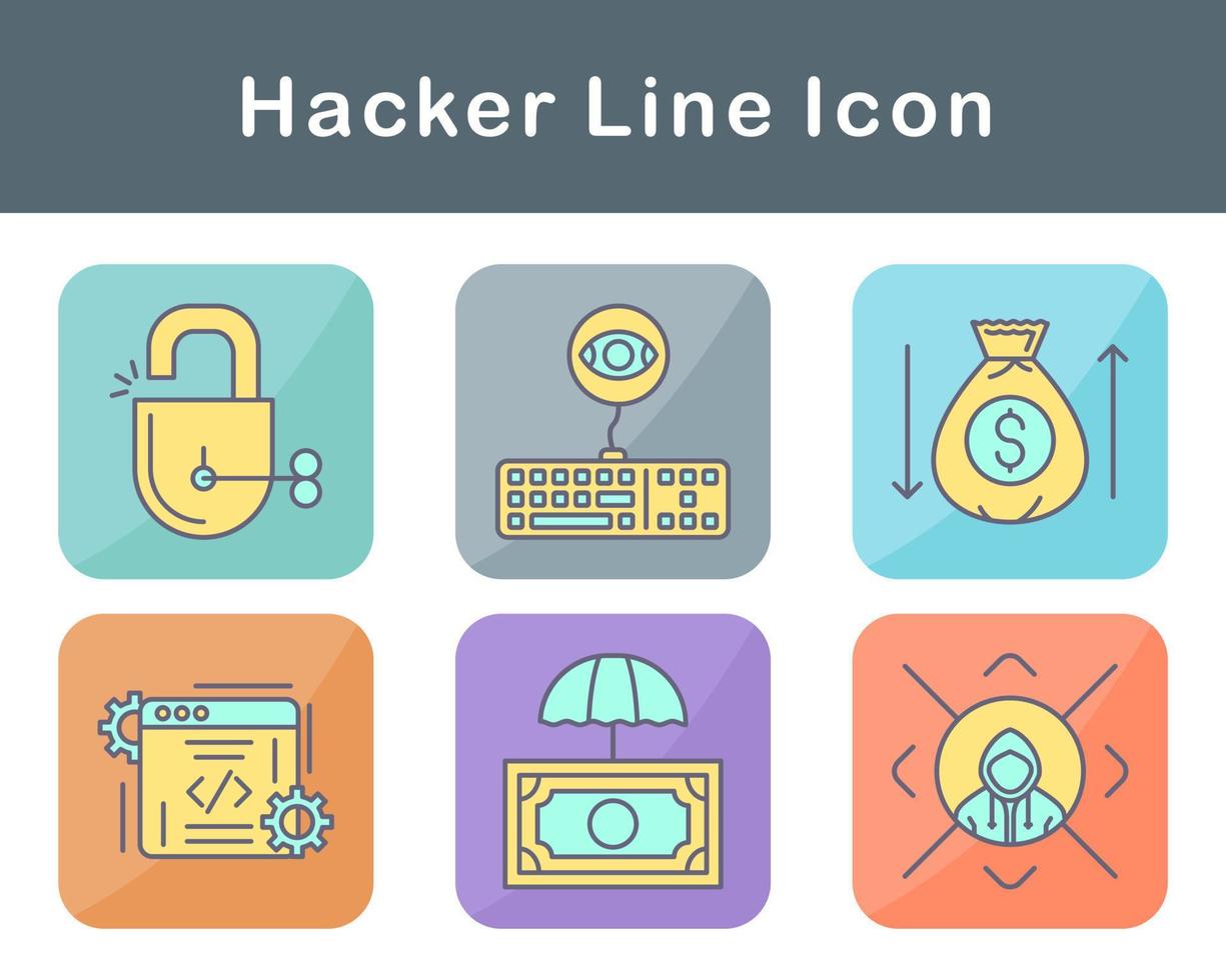 Hacker Vector Icon Set