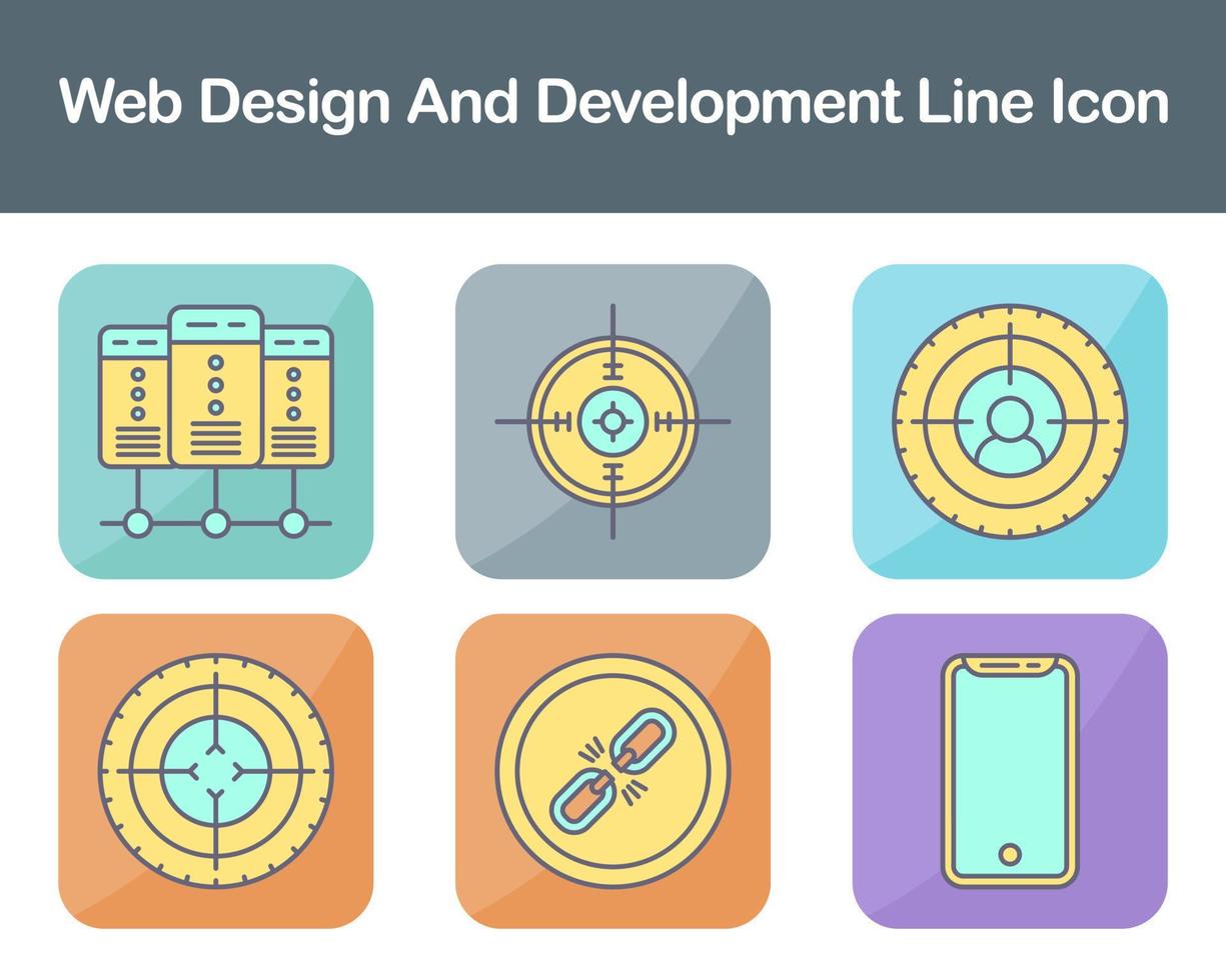 Web Design And Development Vector Icon Set