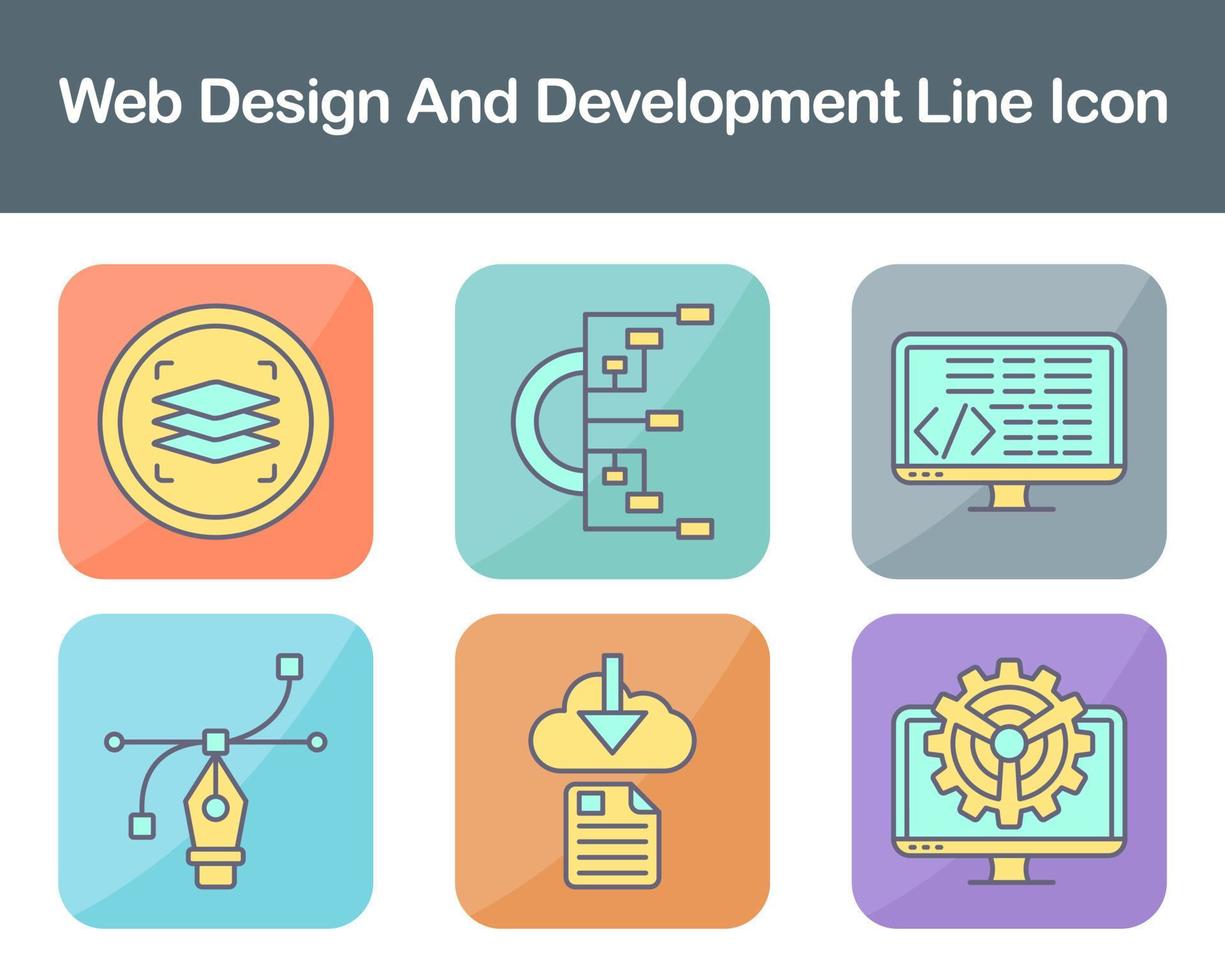 Web Design And Development Vector Icon Set