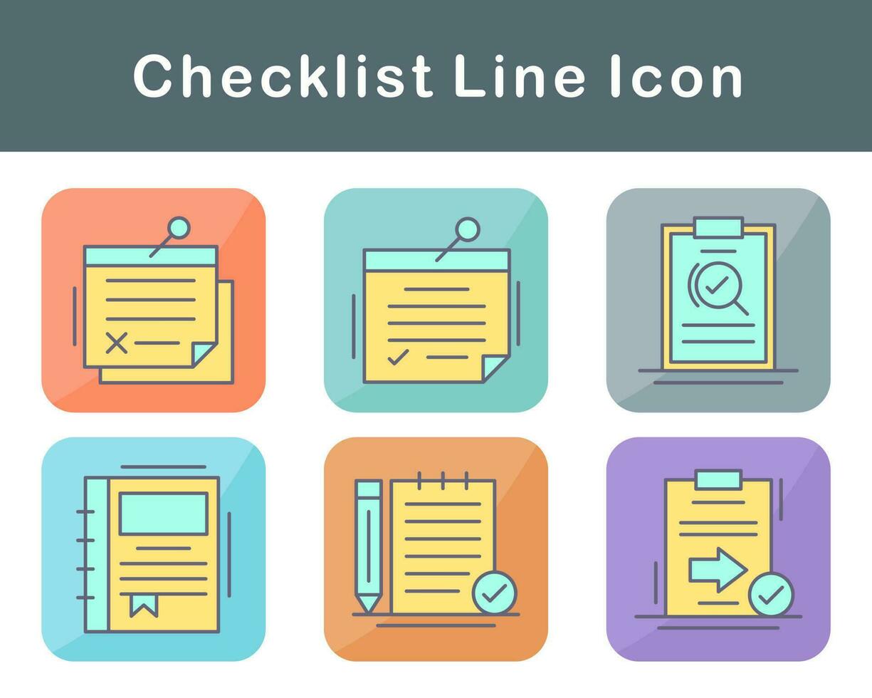 Checklist Vector Icon Set