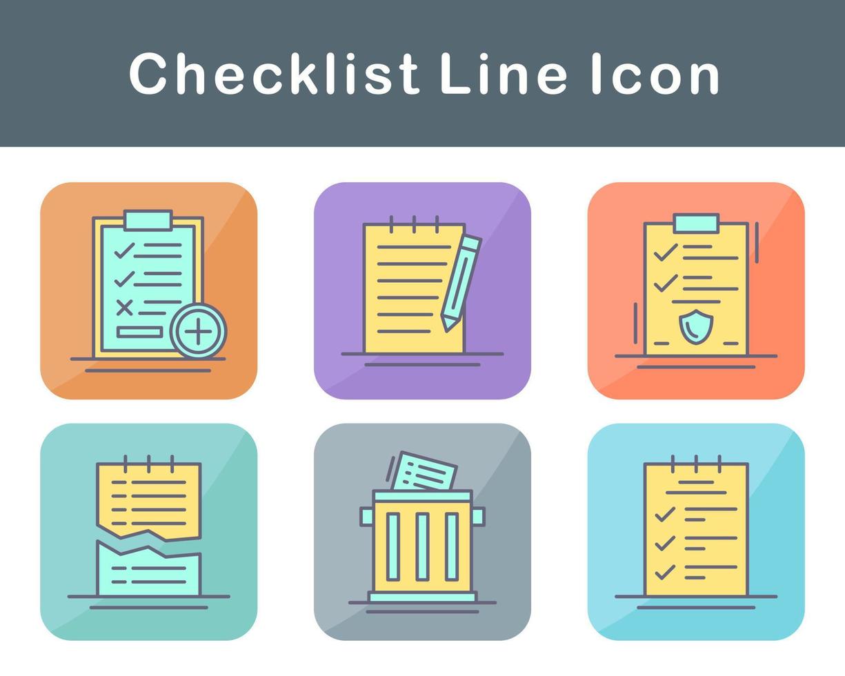 Checklist Vector Icon Set