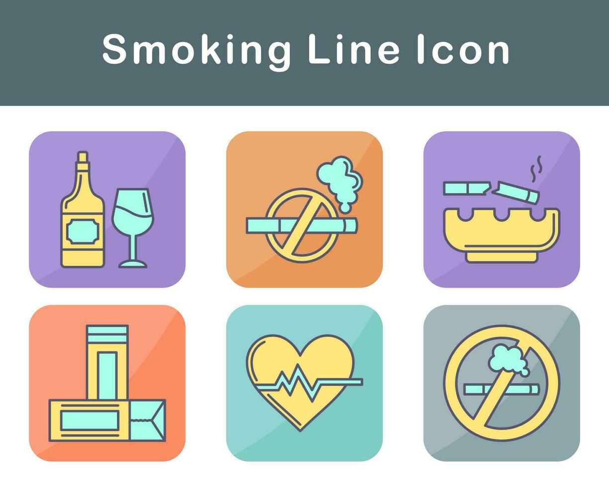 Smoking Vector Icon Set