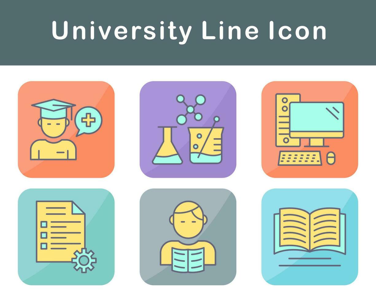 university Vector Icon Set