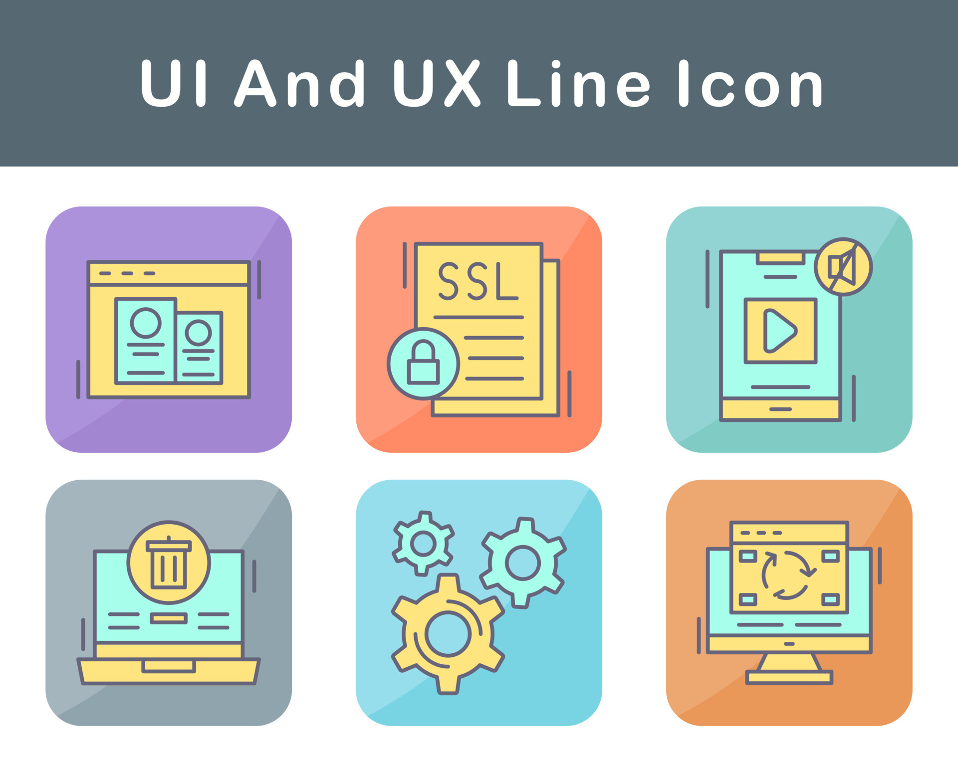 UI And UX Vector Icon Set 20650797 Vector Art at Vecteezy