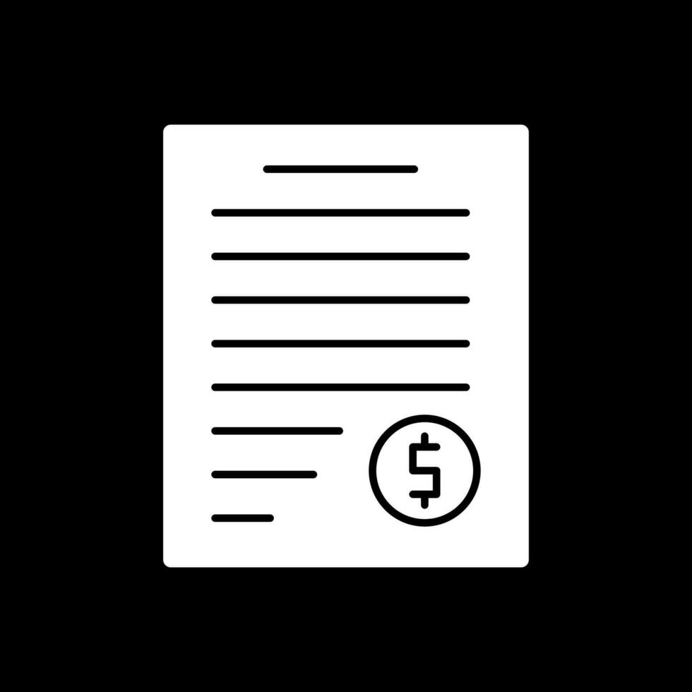 Invoice Vector Icon Design