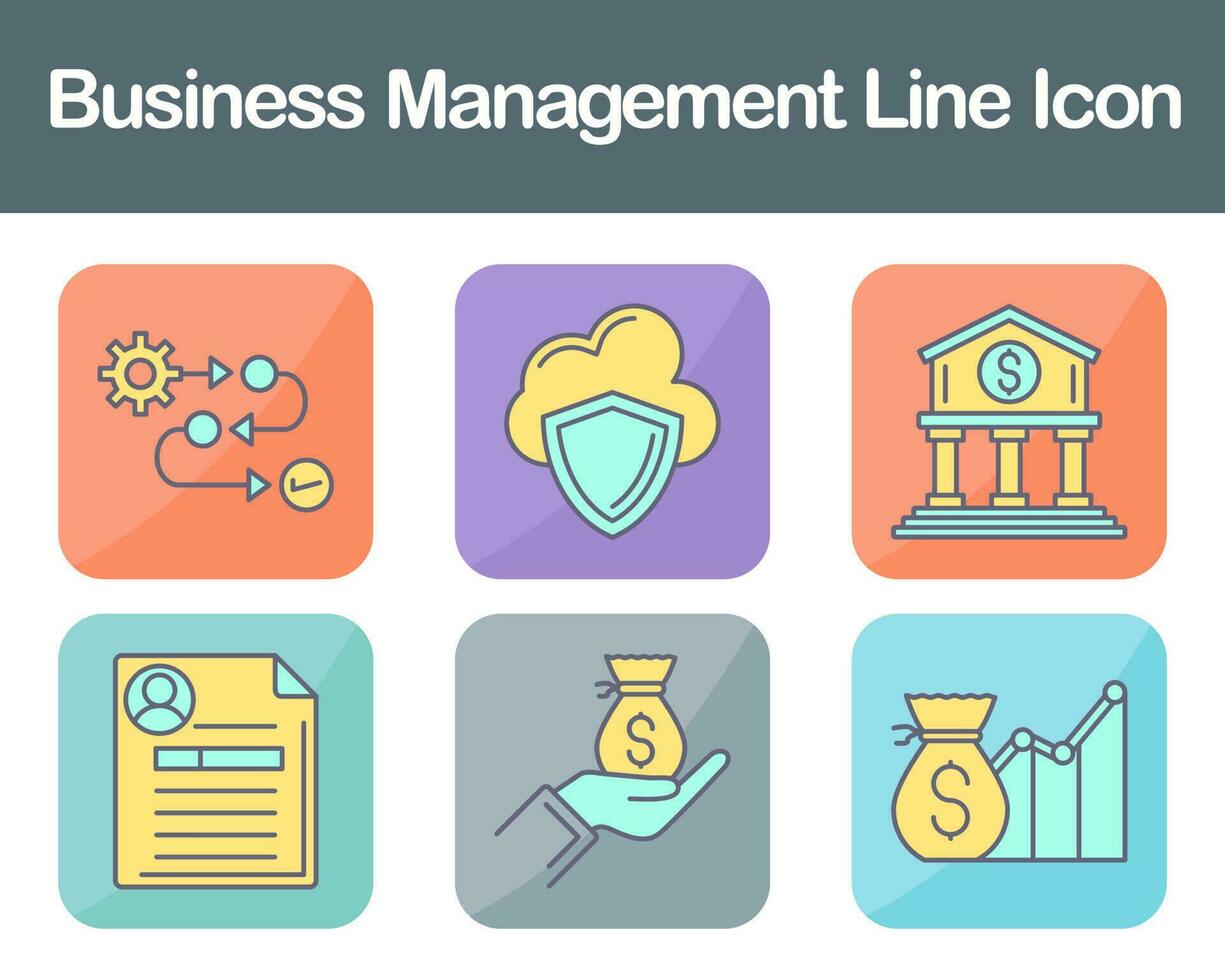 Business Management Vector Icon Set