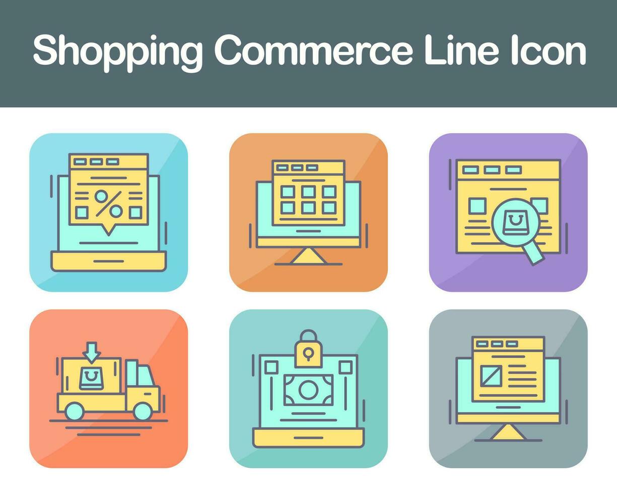 Shopping Commerce Vector Icon Set