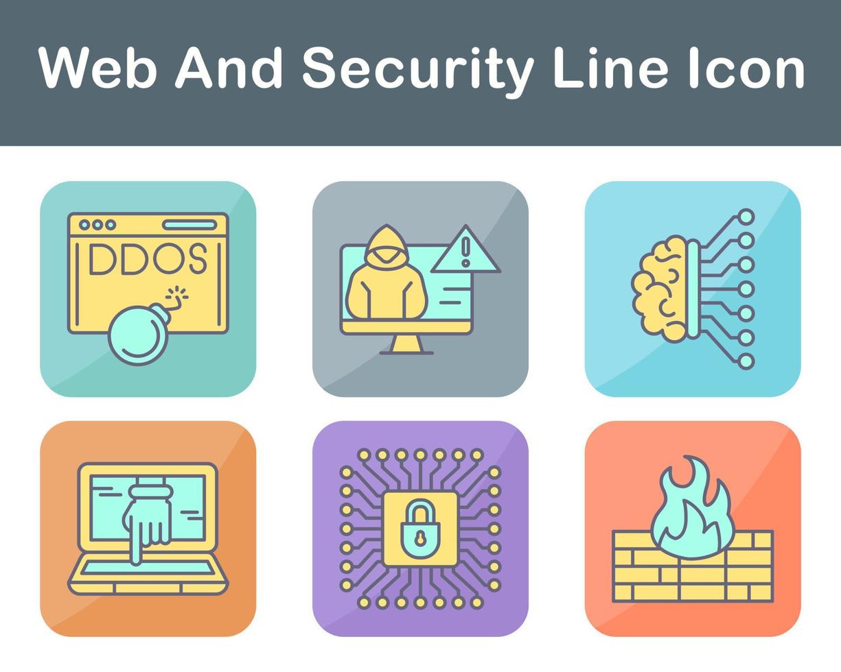 Web And Security Vector Icon Set