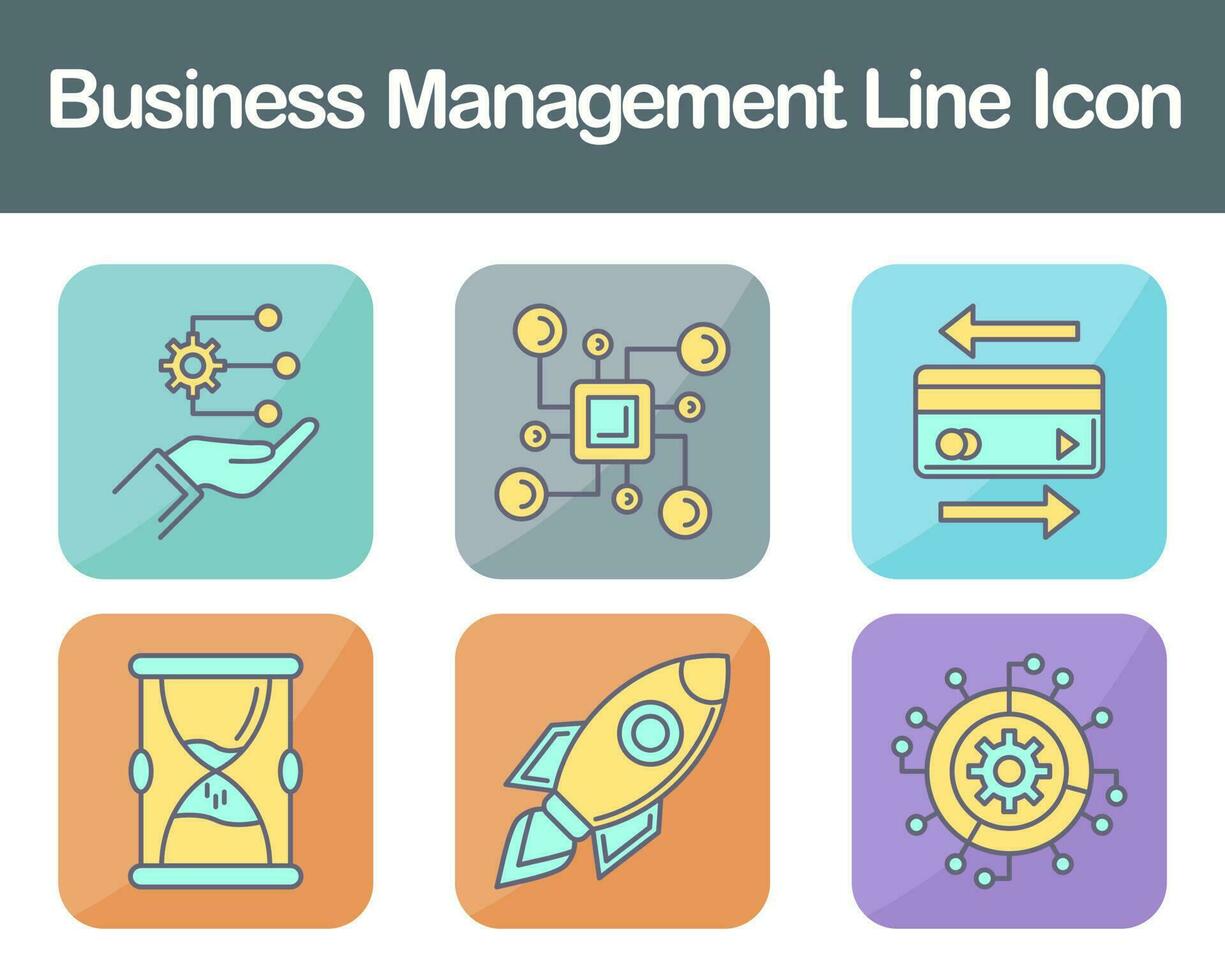 Business Management Vector Icon Set