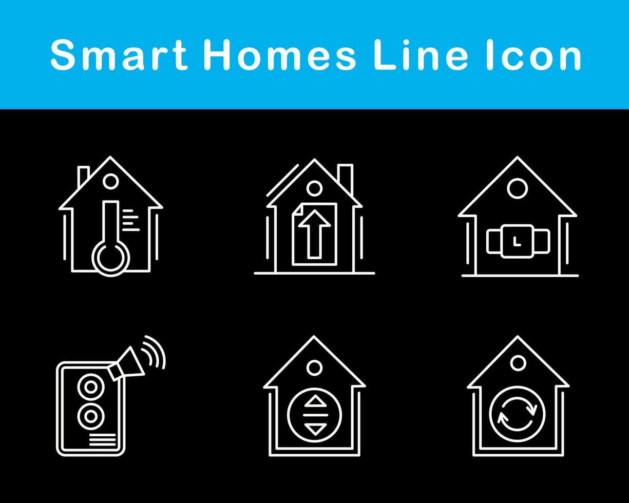 Smart Homes Vector Icon Set