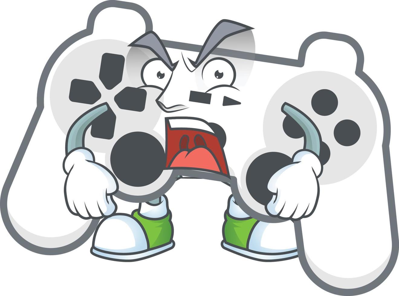 White joystick icon design vector