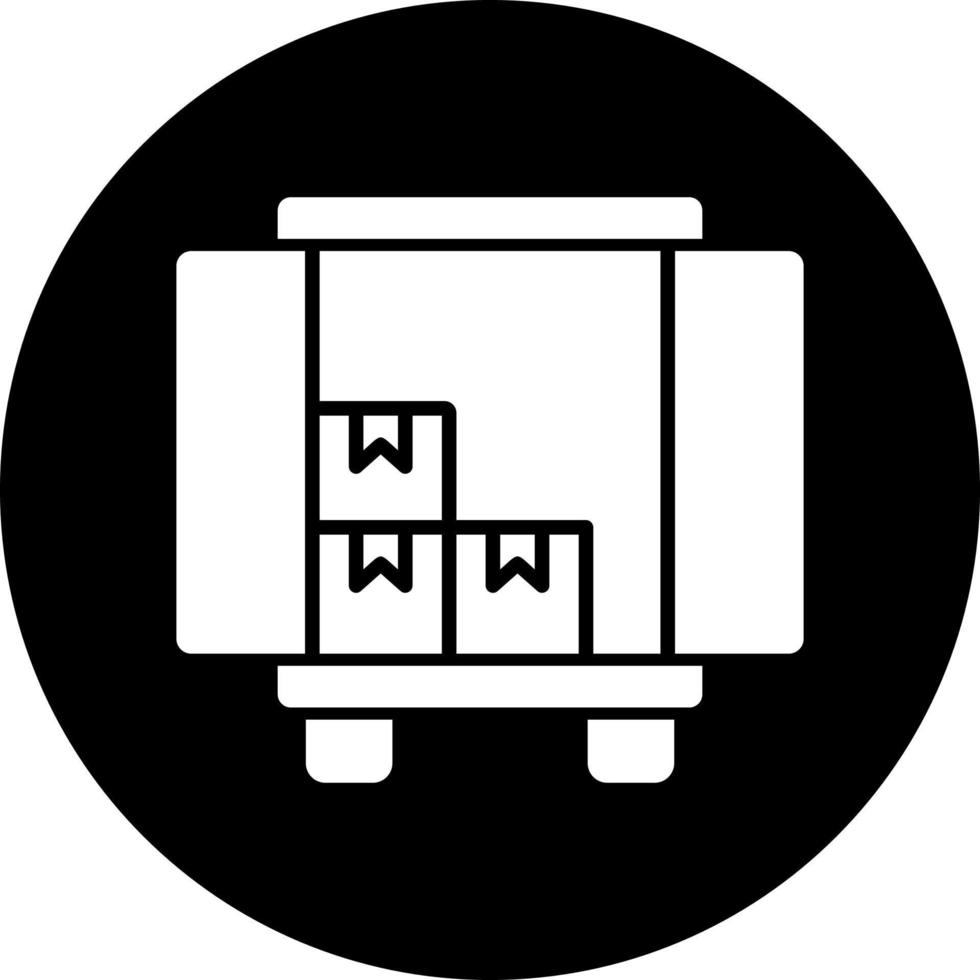 Unloading Truck Vector Icon