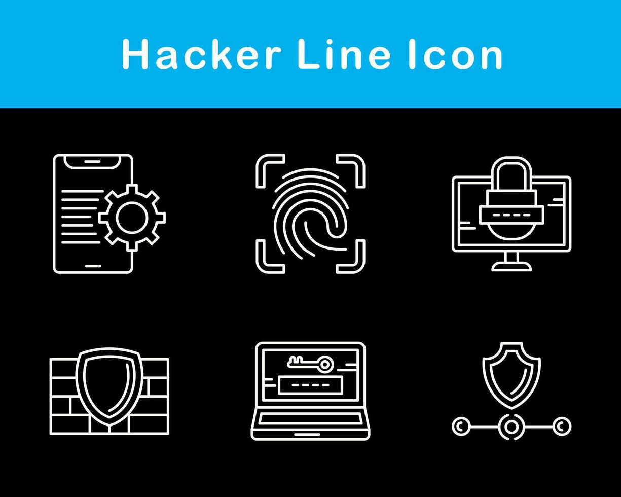 Hacker Vector Icon Set