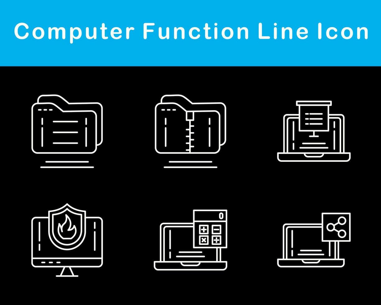 Computer Function Vector Icon Set 20651204 Vector Art at Vecteezy