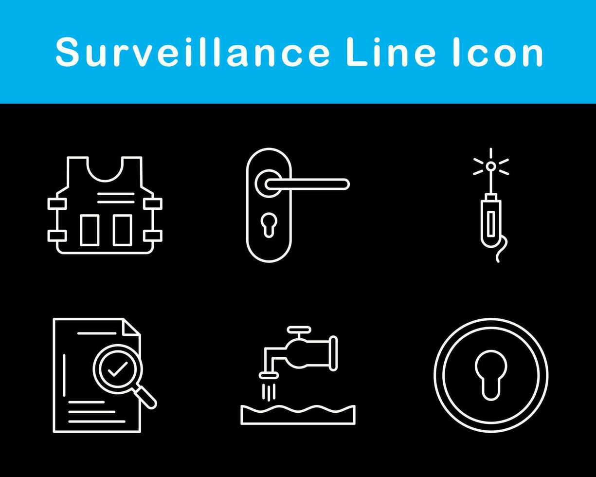 Surveillance Vector Icon Set