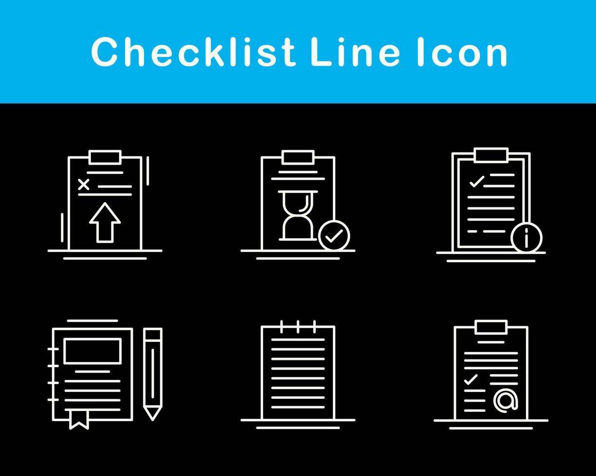 Checklist Vector Icon Set