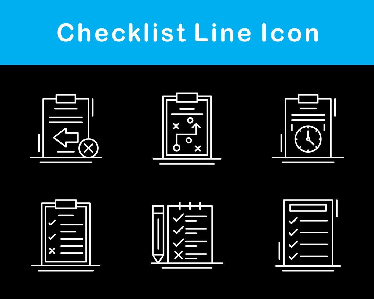 Checklist Vector Icon Set