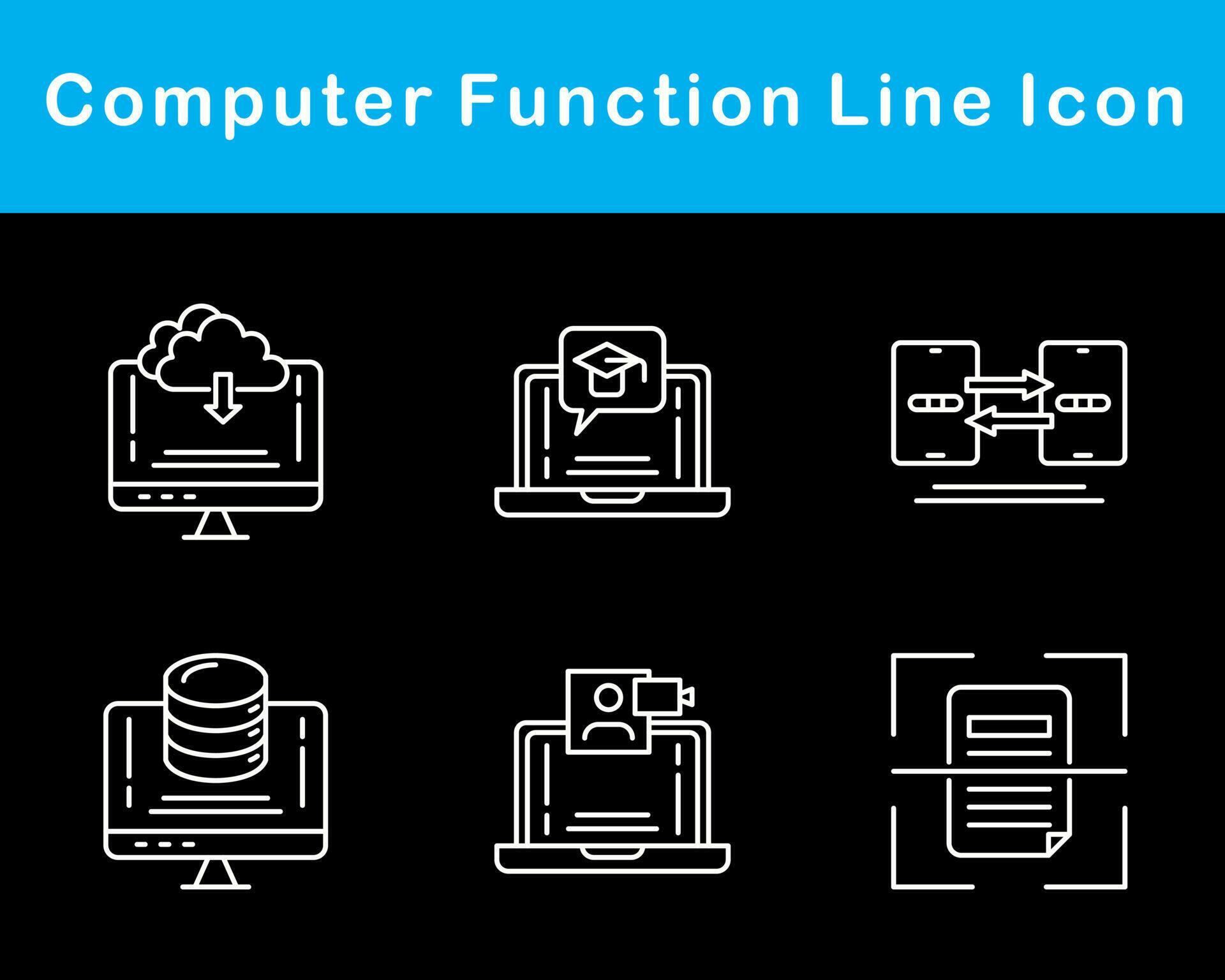 Computer Function Vector Icon Set 20651310 Vector Art at Vecteezy