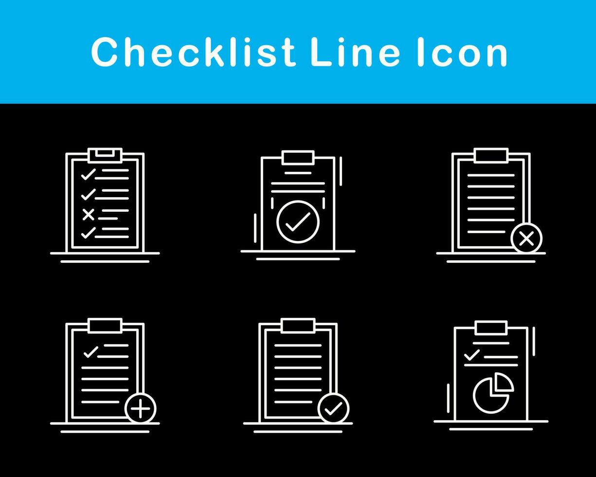 Checklist Vector Icon Set