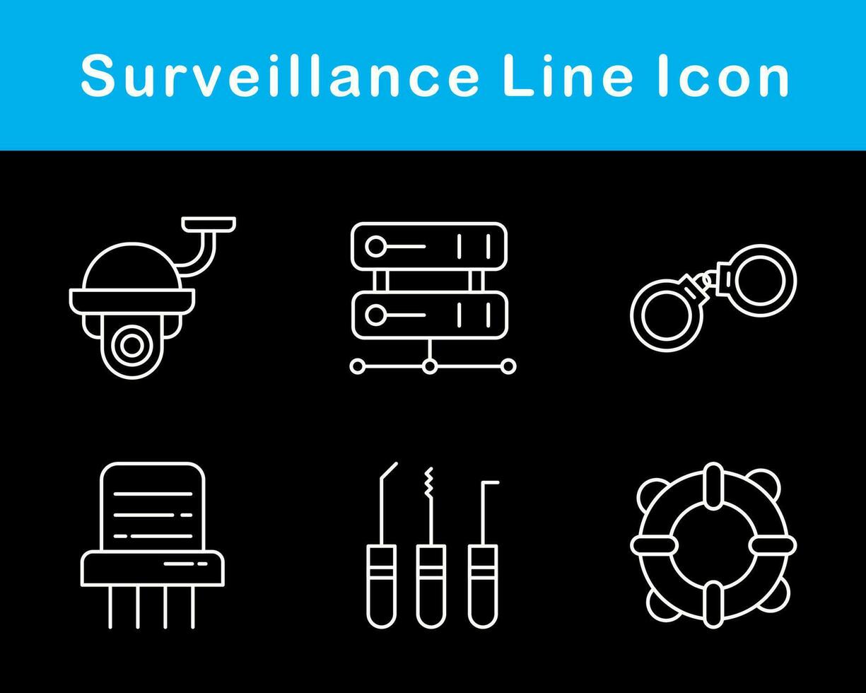 Surveillance Vector Icon Set