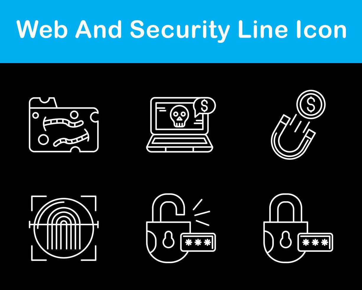 Web And Security Vector Icon Set