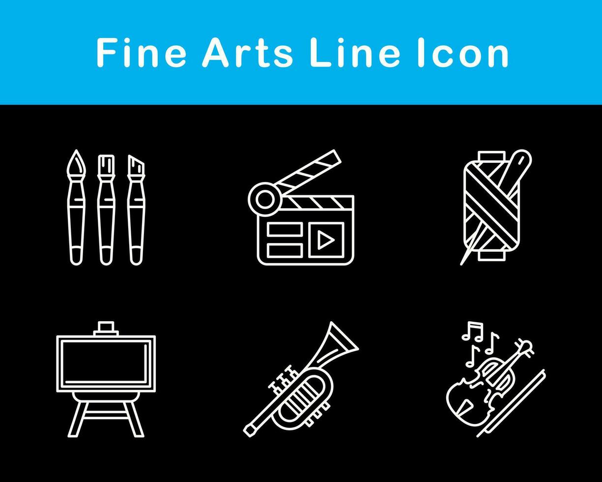 Fine Arts Vector Icon Set