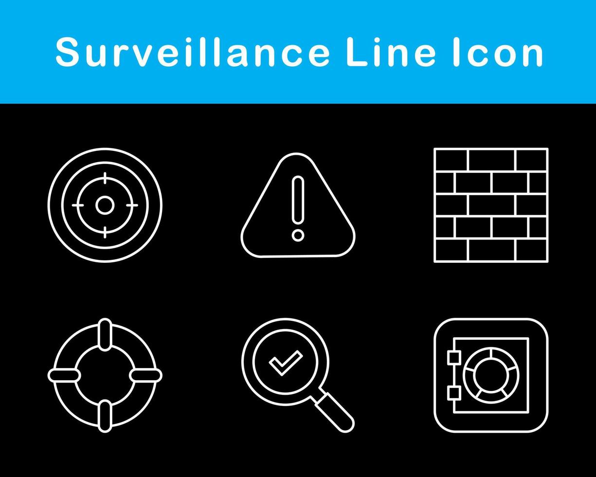 Surveillance Vector Icon Set