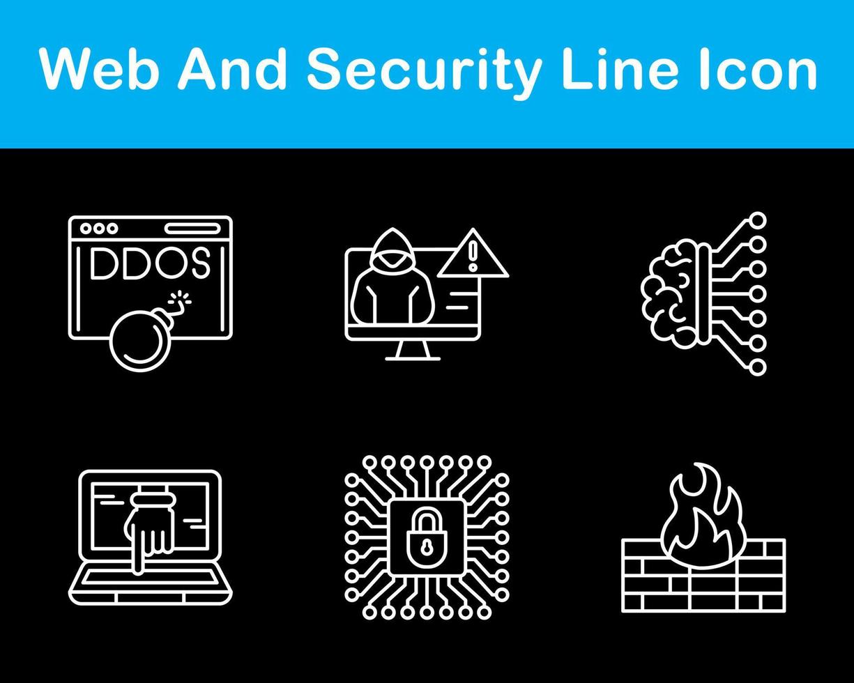 Web And Security Vector Icon Set