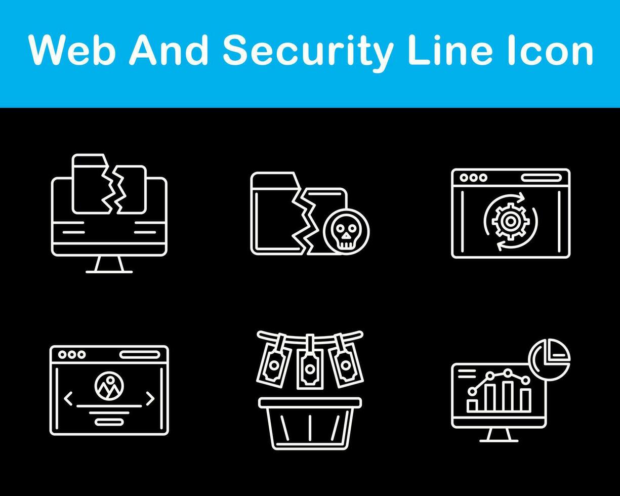 Web And Security Vector Icon Set