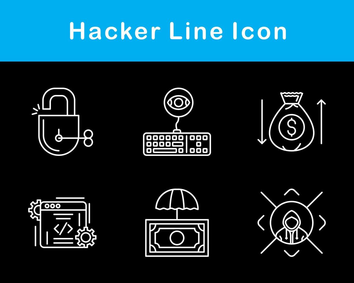 Hacker Vector Icon Set