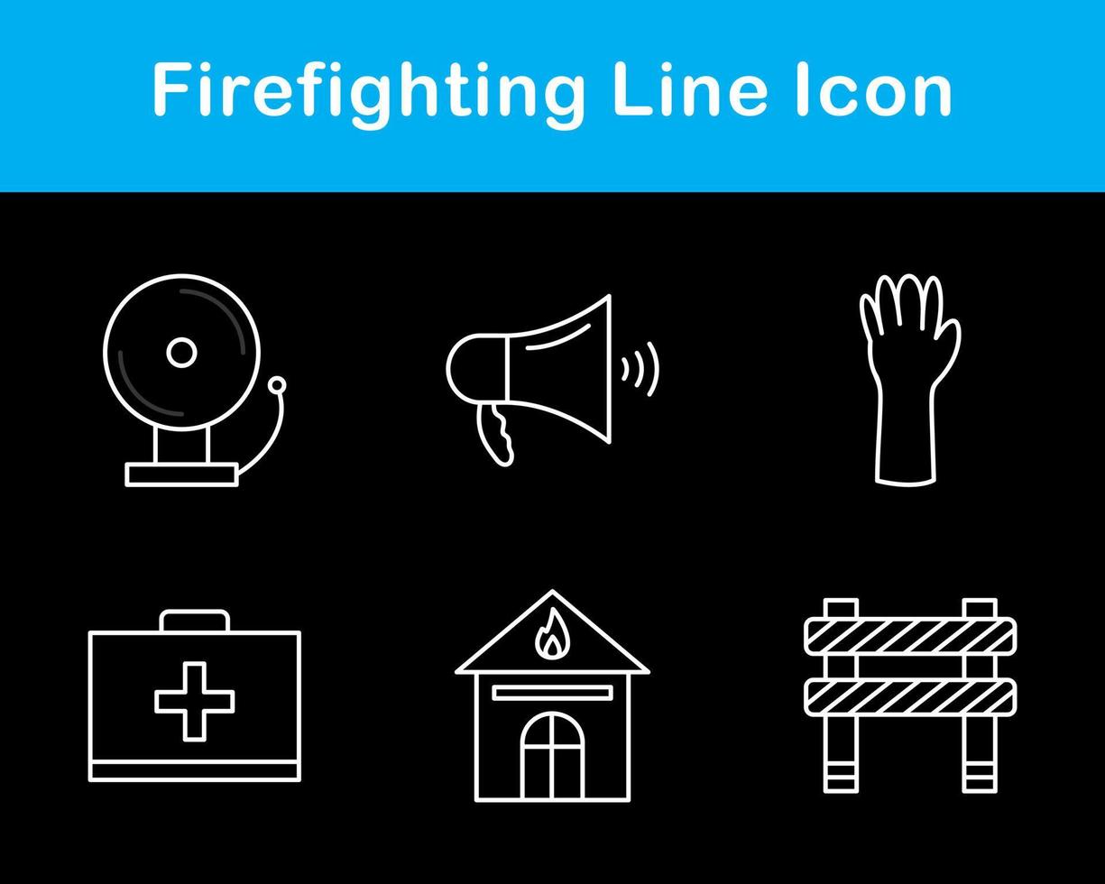 Firefighting Vector Icon Set