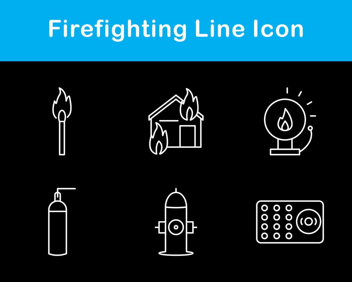 Firefighting Vector Icon Set