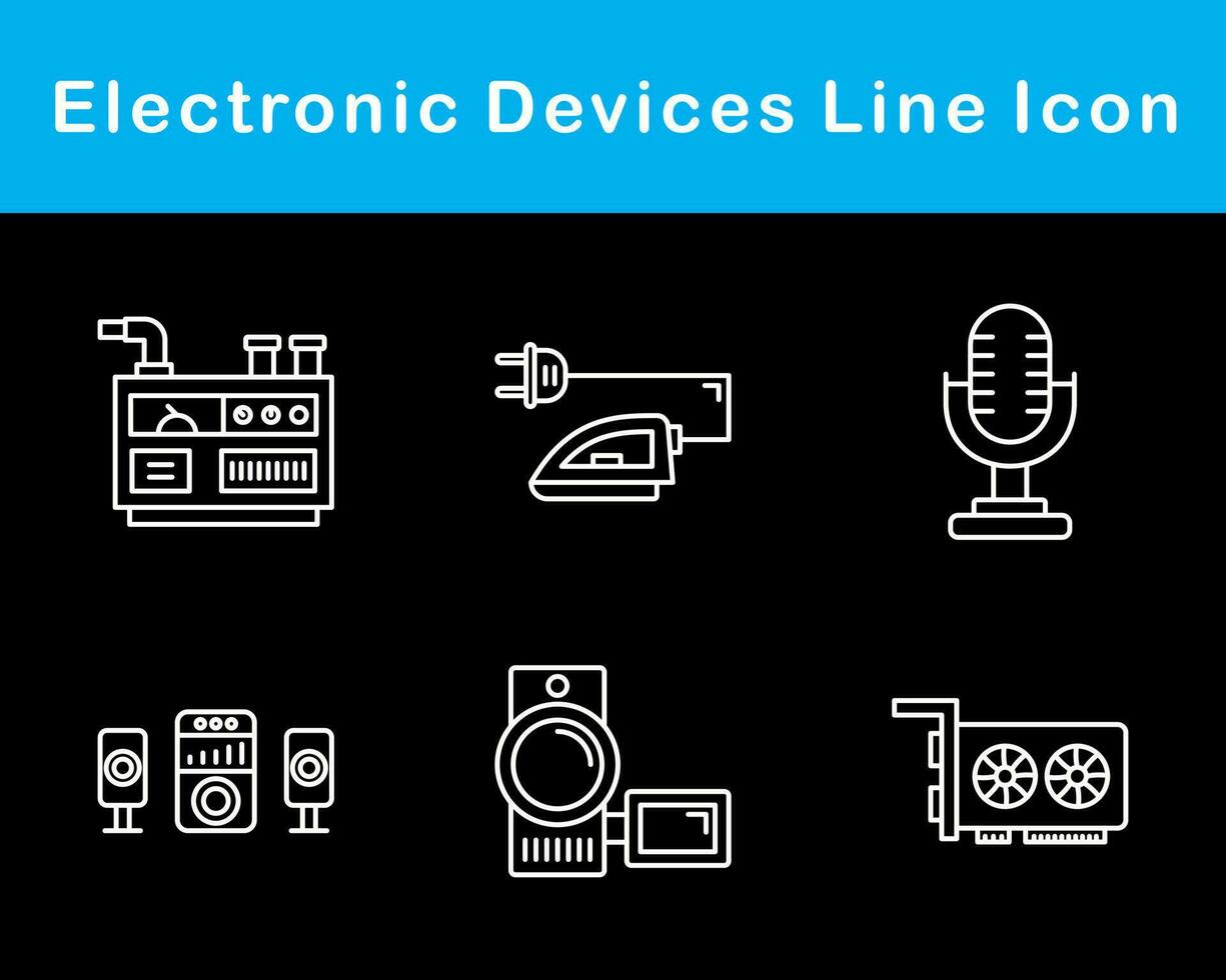 electrónico dispositivos vector icono conjunto