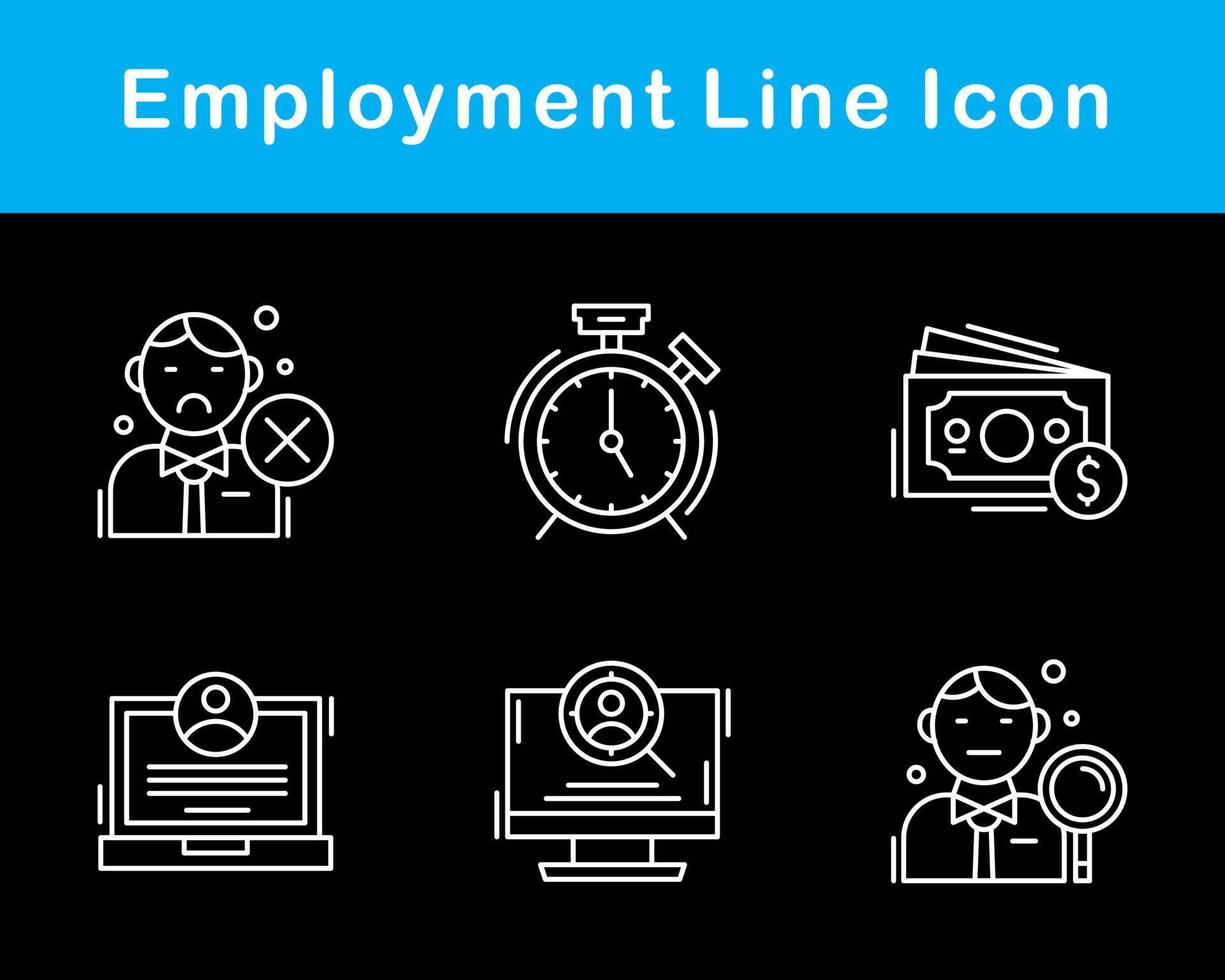 Employment Vector Icon Set