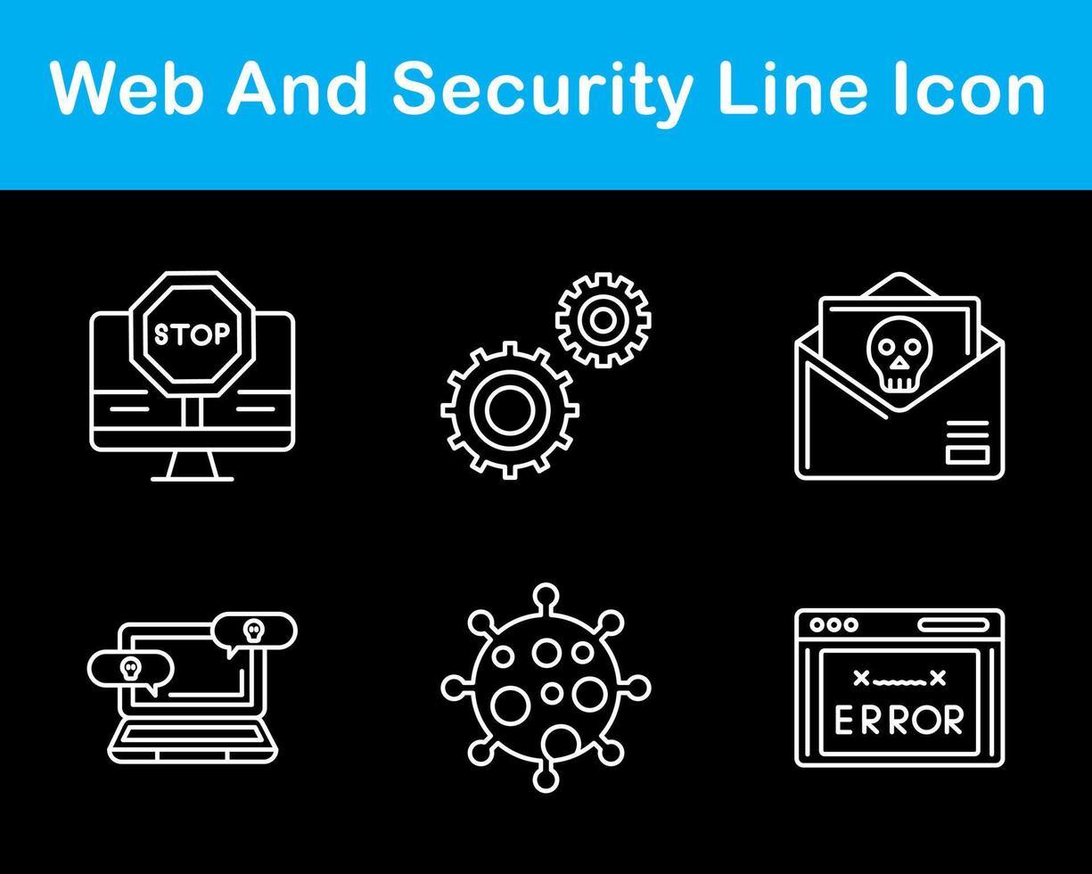 Web And Security Vector Icon Set