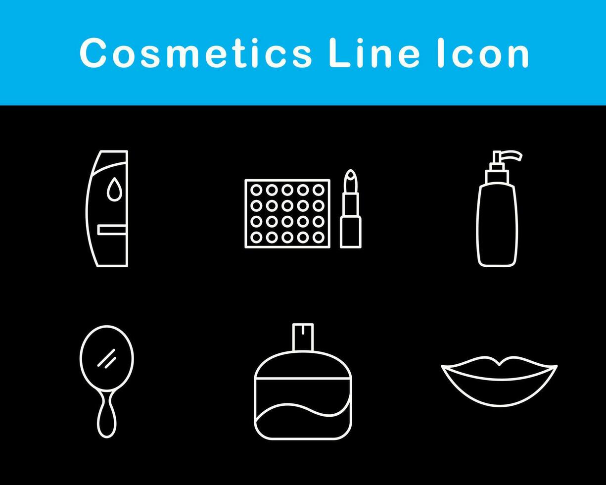 productos cosméticos vector icono conjunto