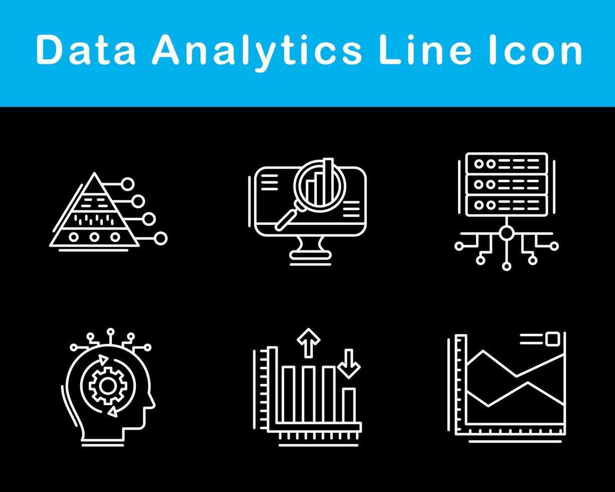 Data Analytics Vector Icon Set