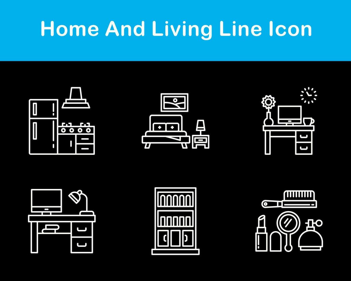 Home And Living Vector Icon Set