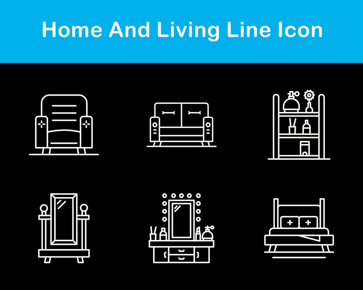 Home And Living Vector Icon Set