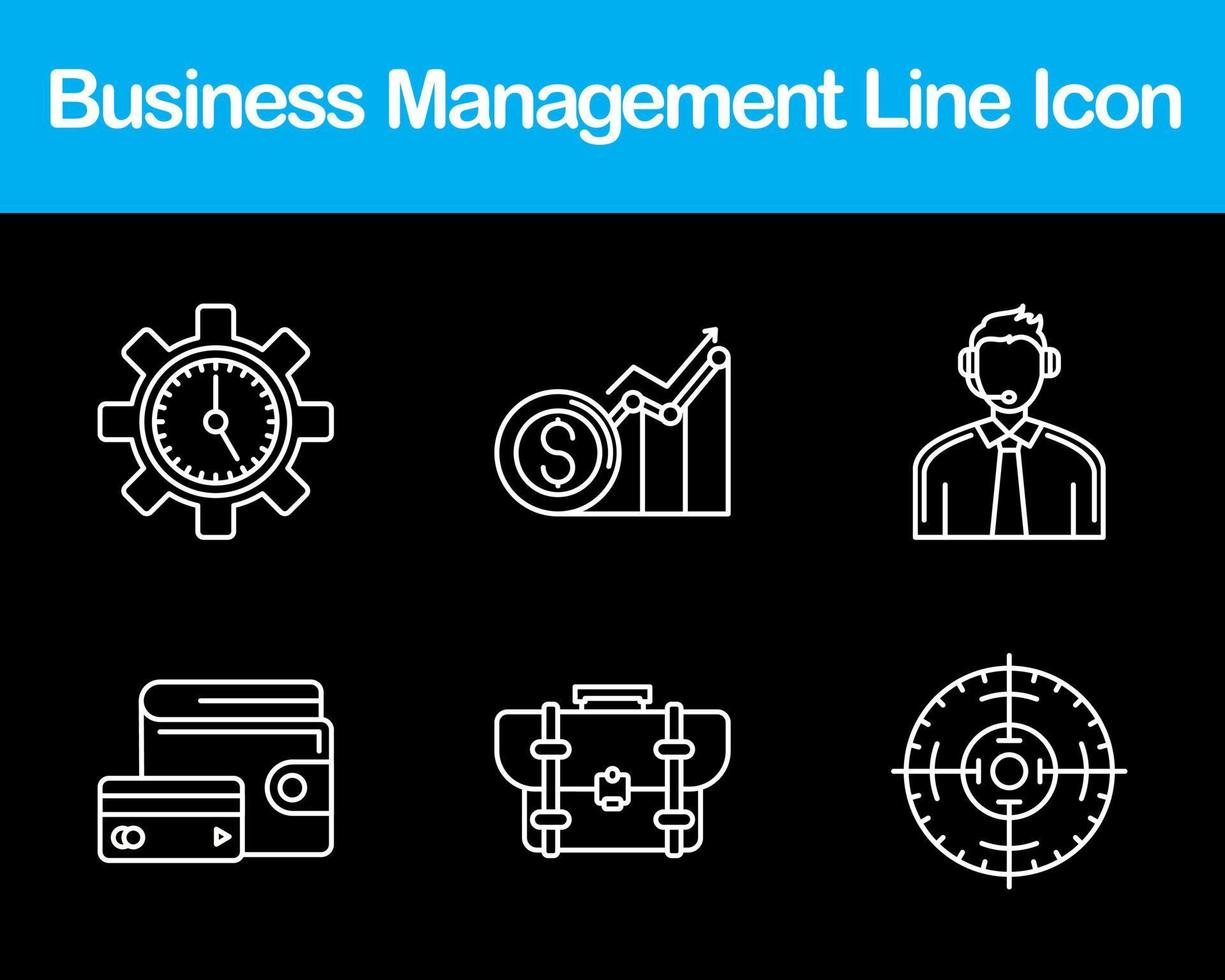 Business Management Vector Icon Set