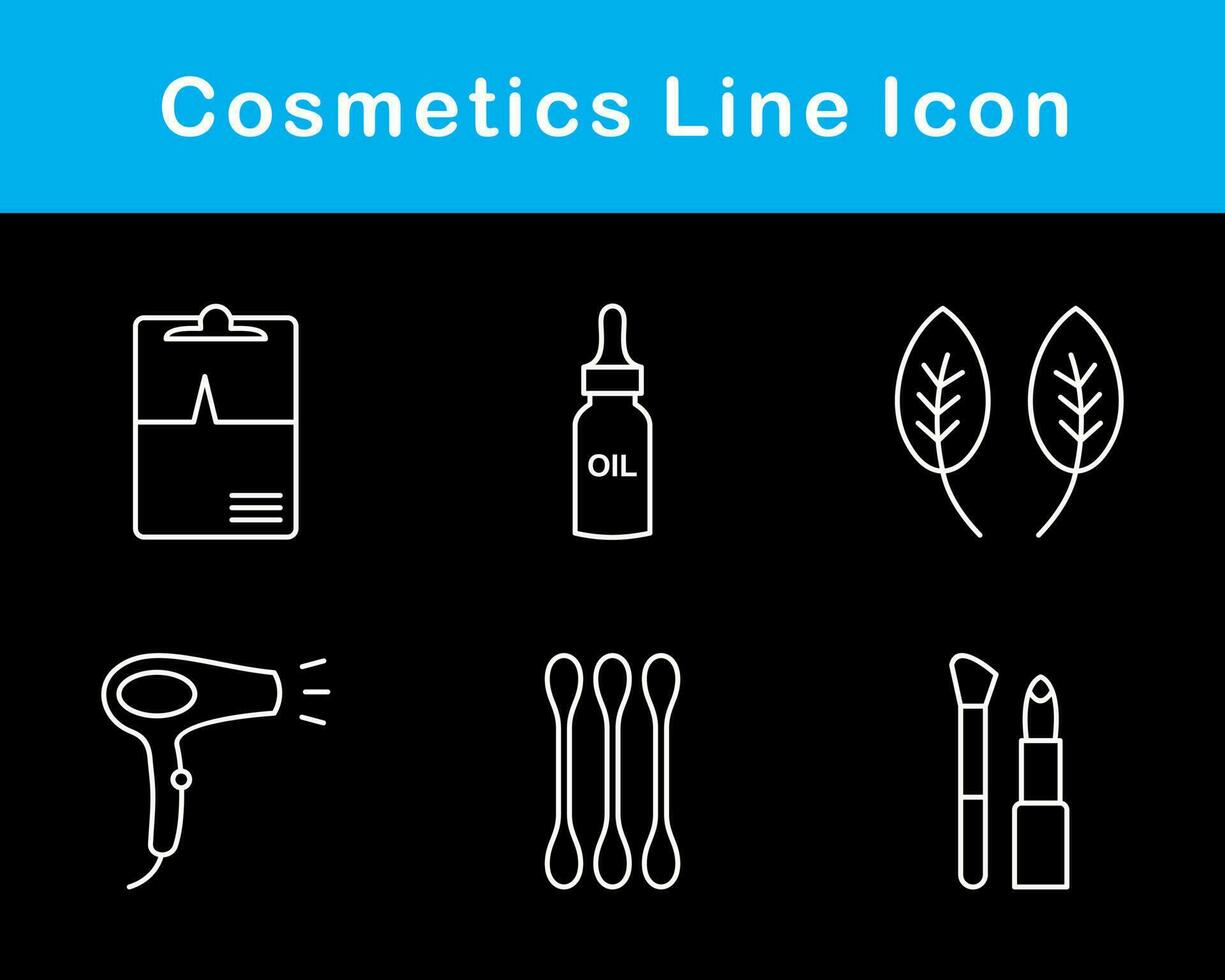 productos cosméticos vector icono conjunto