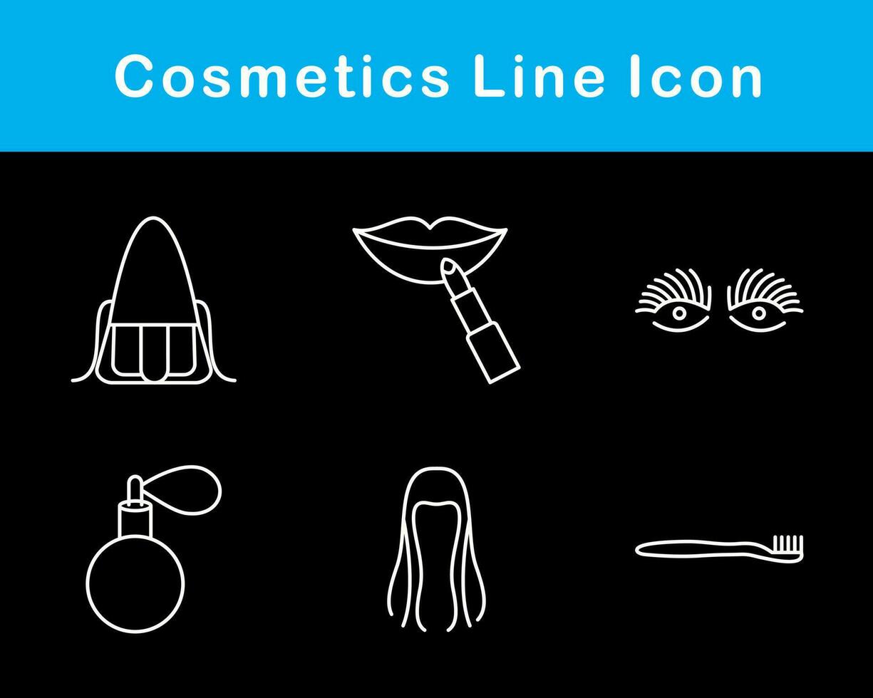 productos cosméticos vector icono conjunto