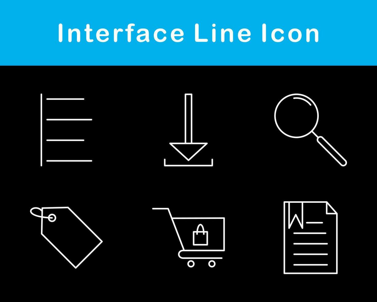 interfaz vector icono conjunto