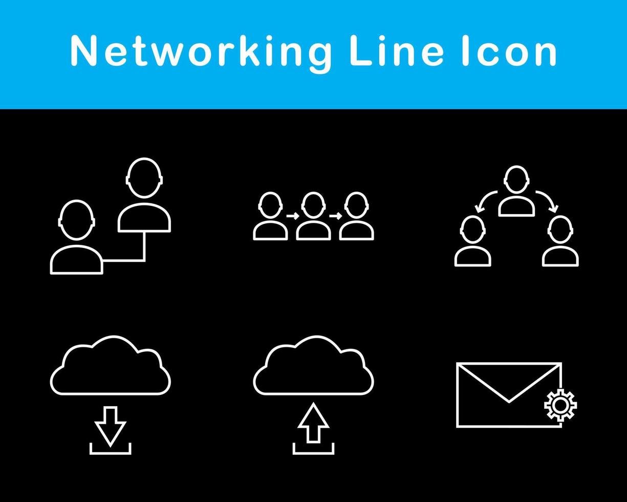 Networking Vector Icon Set