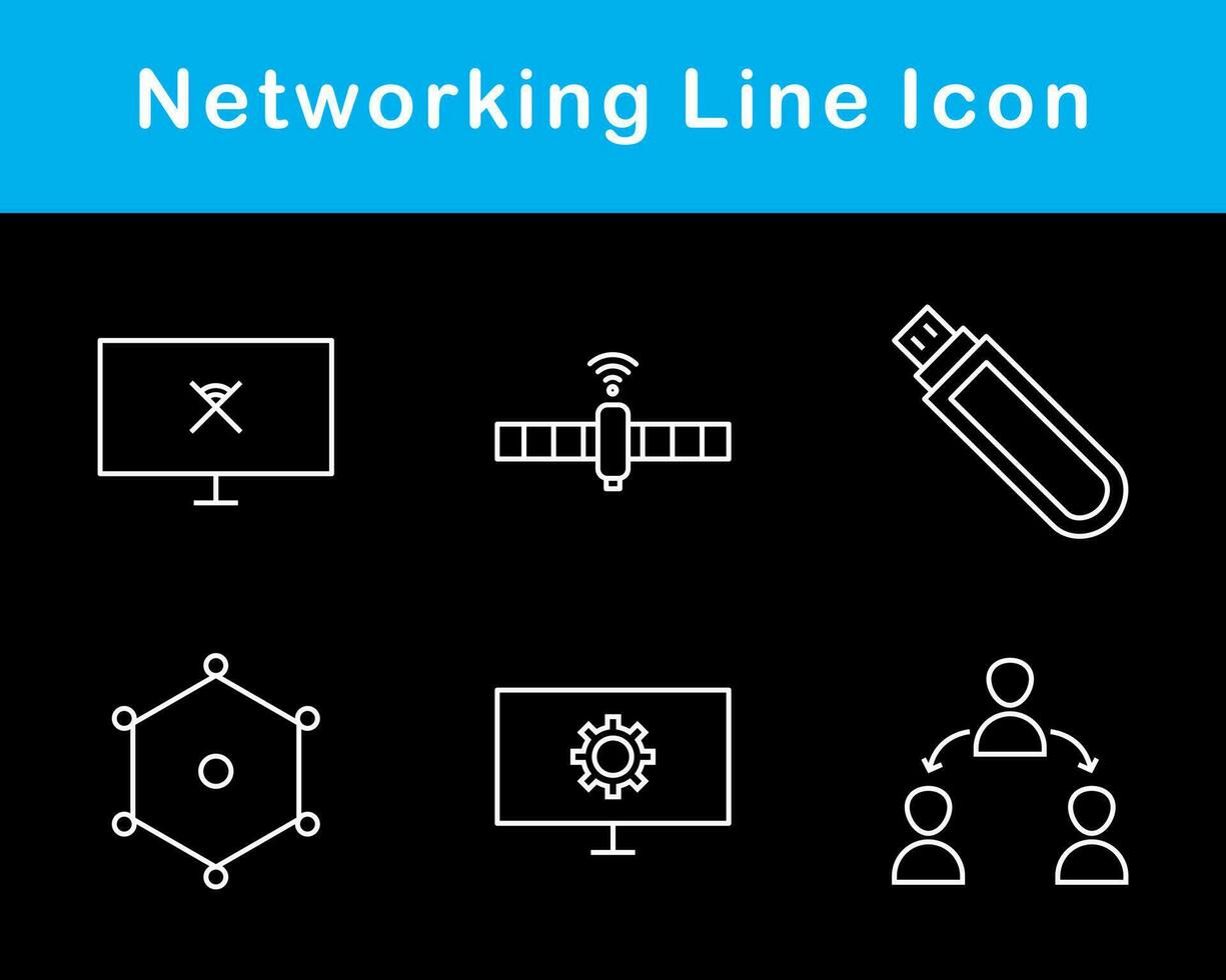 Networking Vector Icon Set