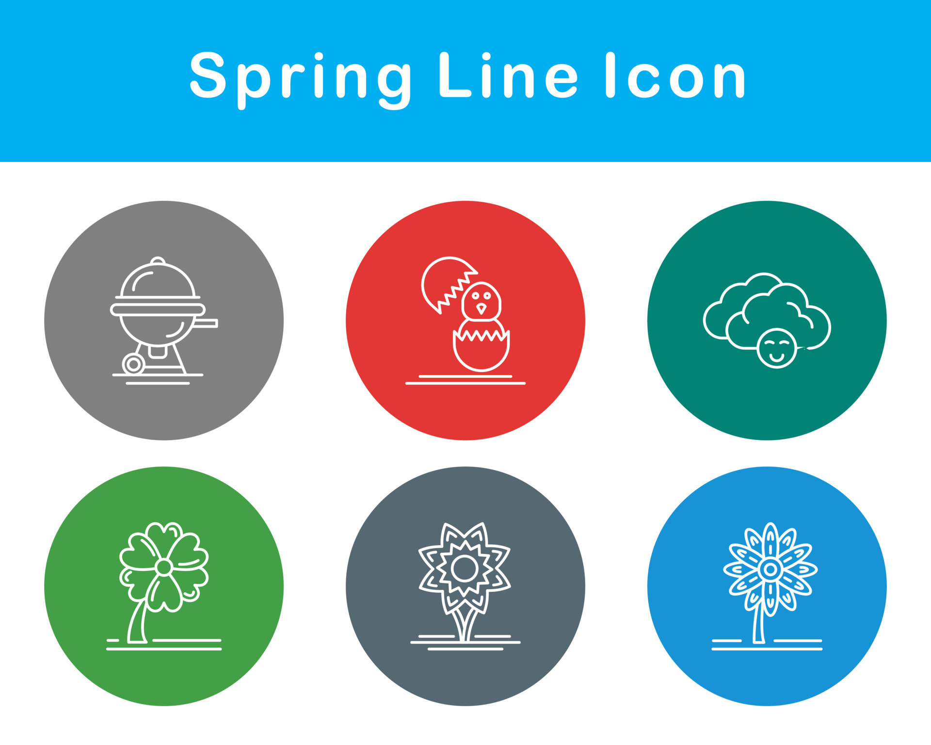 Spring Vector Icon Set 20651728 Vector Art at Vecteezy