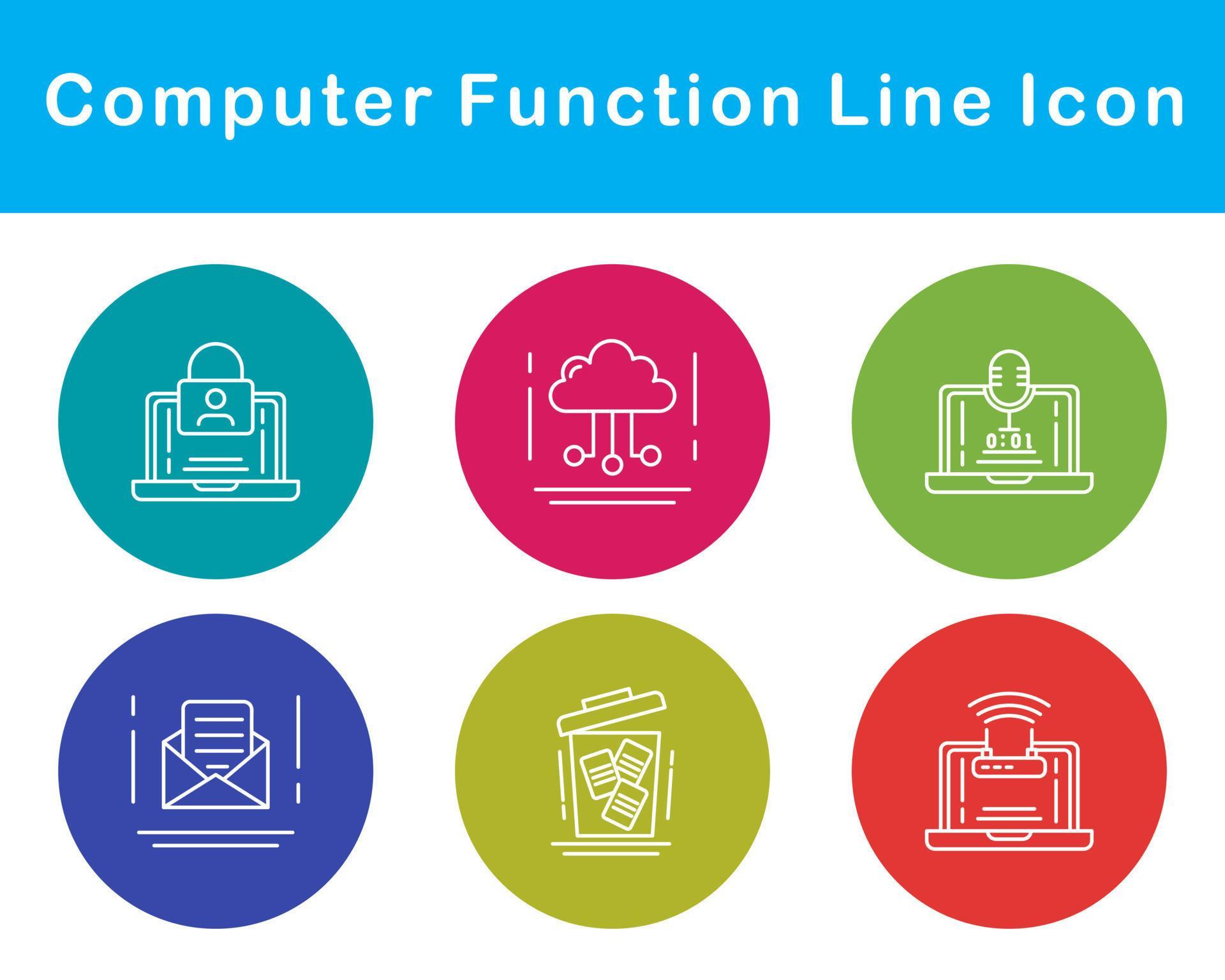 Computer Function Vector Icon Set 20651730 Vector Art at Vecteezy