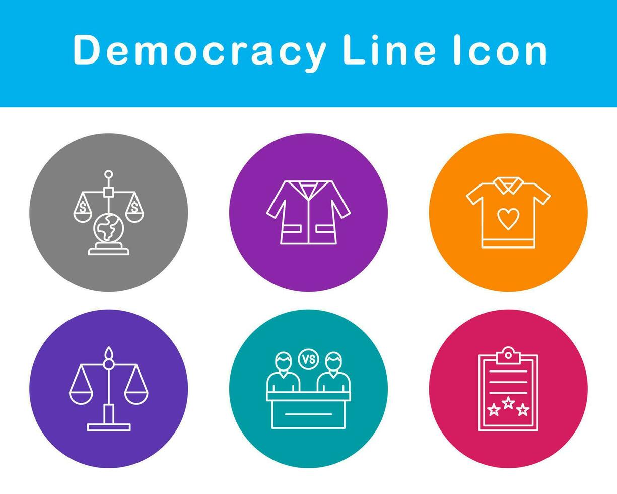 Democracy Vector Icon Set