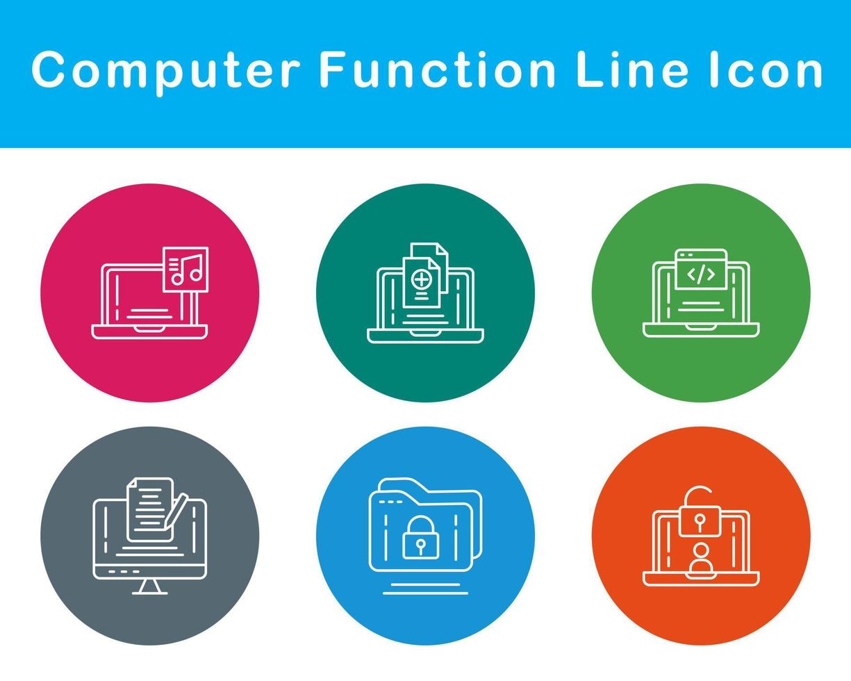 Computer Function Vector Icon Set 20651919 Vector Art at Vecteezy