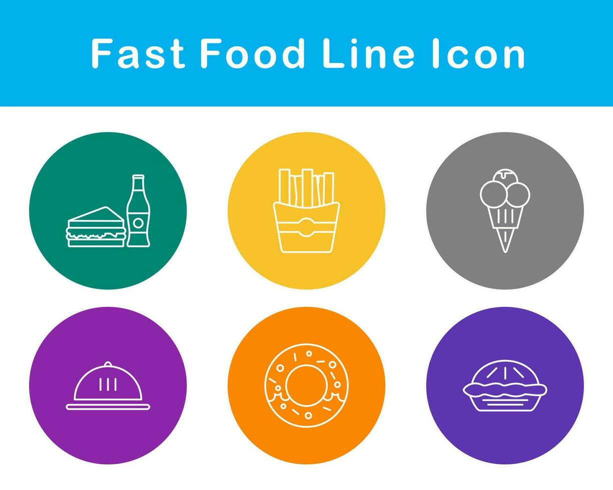 Fast Food Vector Icon Set